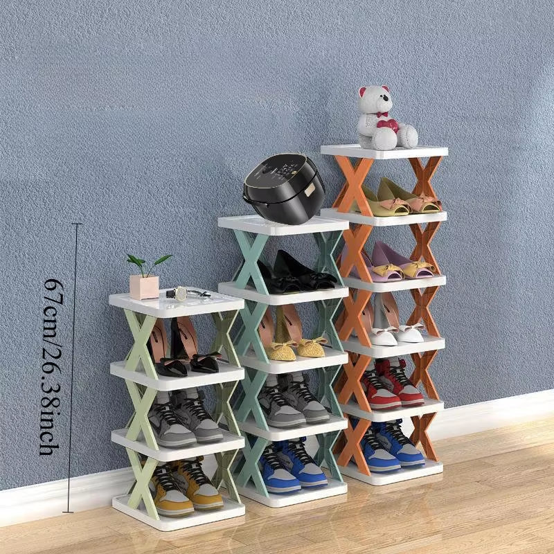 Stackable Multi-Layer Shoe Rack – Space-Saving Organizer for a Tidy Entryway