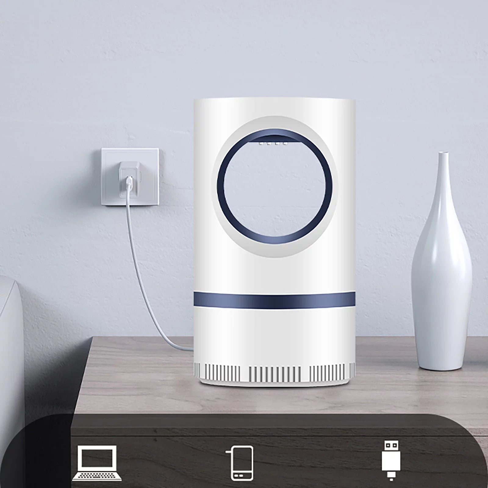 Verpetridure™ SilentZap Pro – Electric Mosquito Killer Lamp with Suction Trap for Indoor & Outdoor Protection