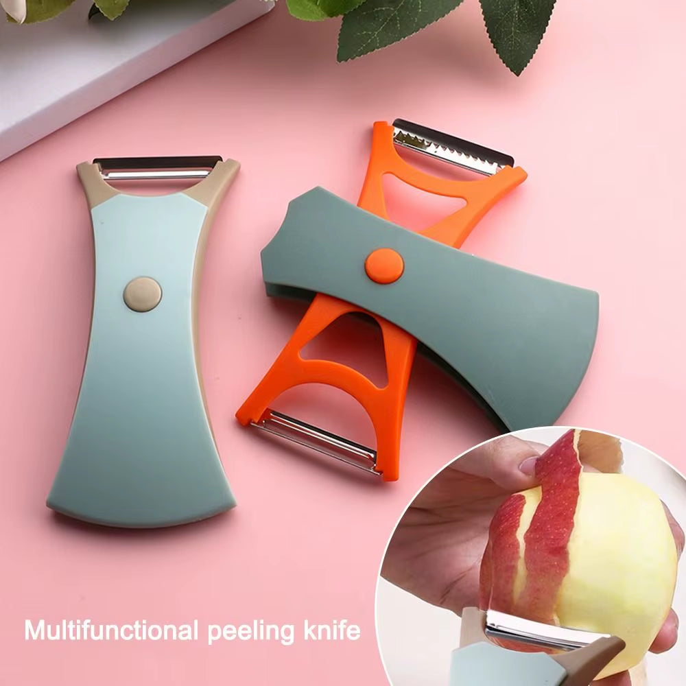 SharpSlice™ 2-in-1 Stainless Steel Peeler & Slicer – Dual-Action Tool for Effortless Prep