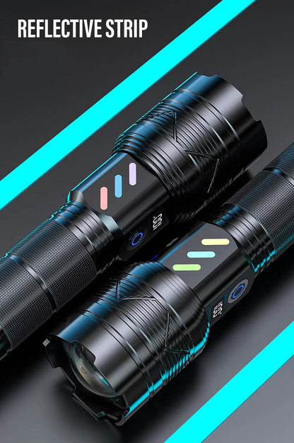 Rechargeable Zoomable LED Flashlight