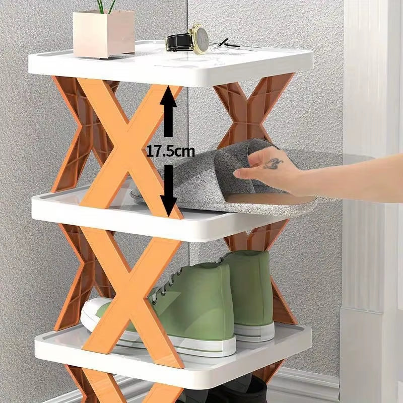 Stackable Multi-Layer Shoe Rack – Space-Saving Organizer for a Tidy Entryway