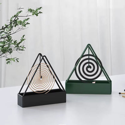 BuzzGuard™ Stainless Steel Mosquito Coil Holder – Covered Coil Burner Tray for Safe, Clean & Stylish Protection